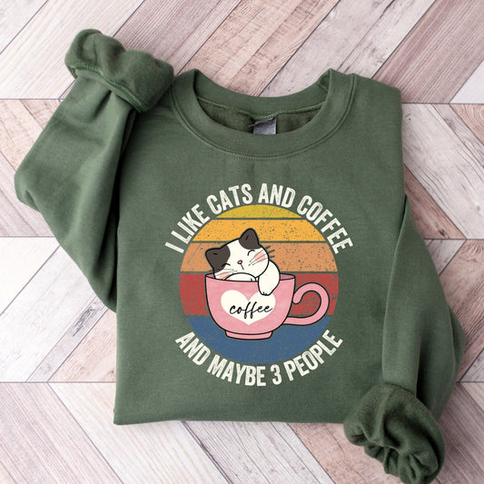 I Like Cats & Coffee Sweater