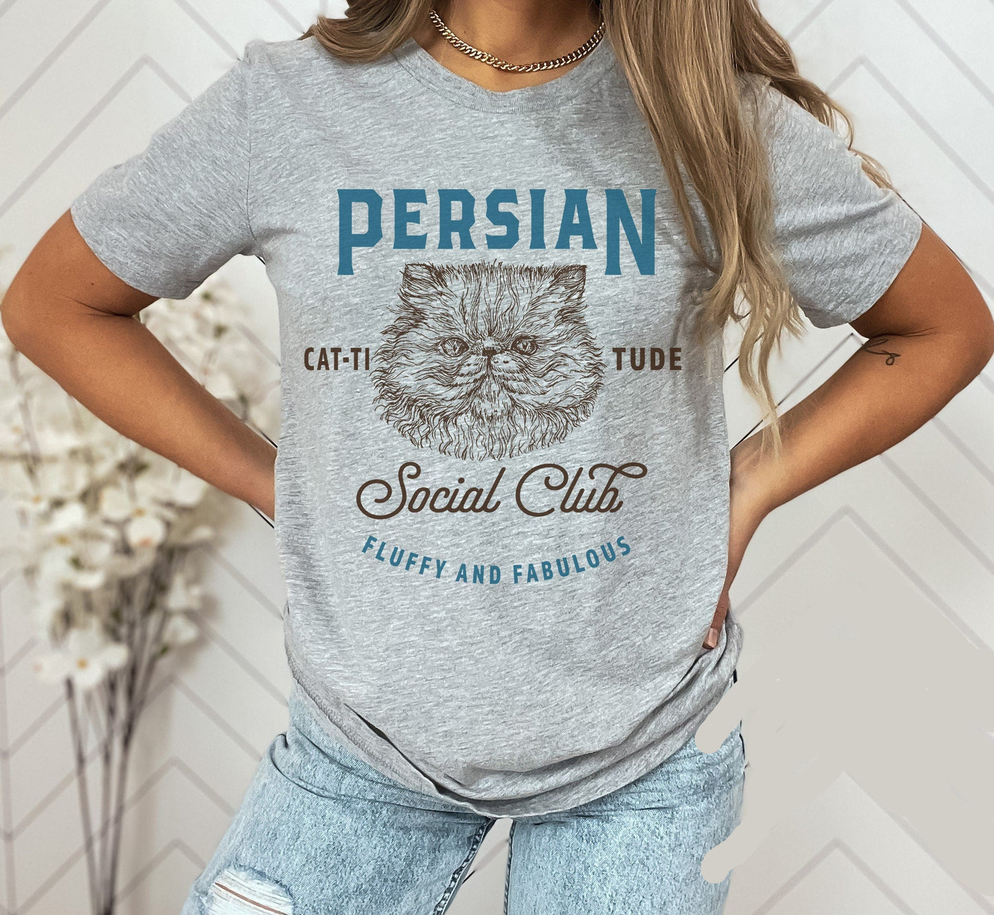Persian Cat Social Club Tee V5