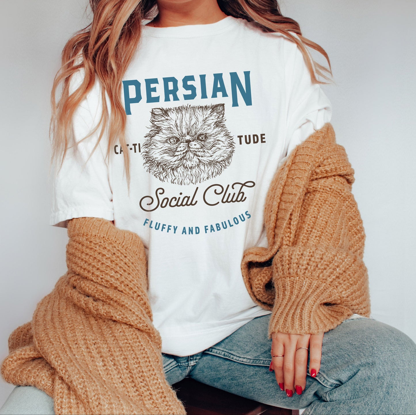 Persian Cat Social Club Tee V5