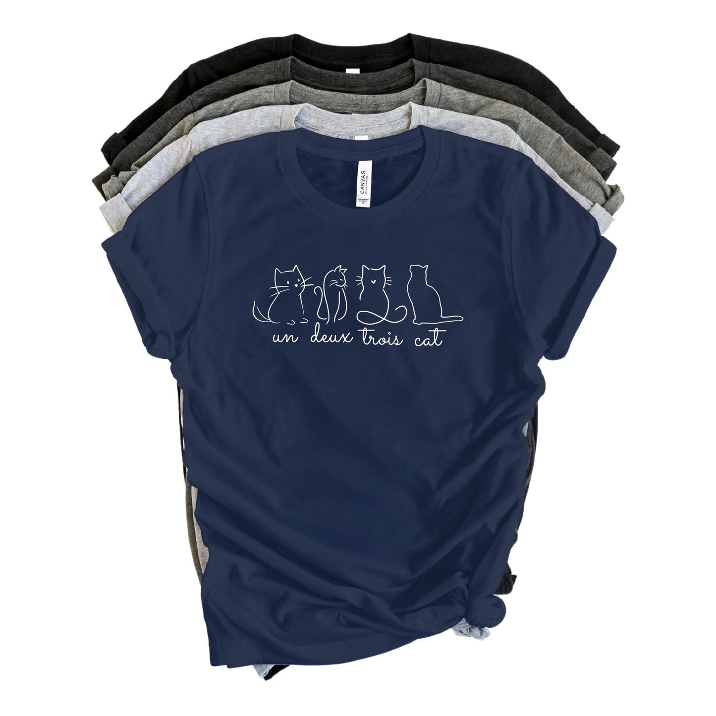 Un Deux Trois Cat Tee V15