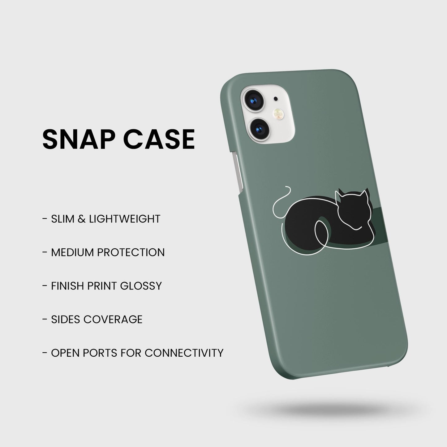 Cat Outline Phone Case