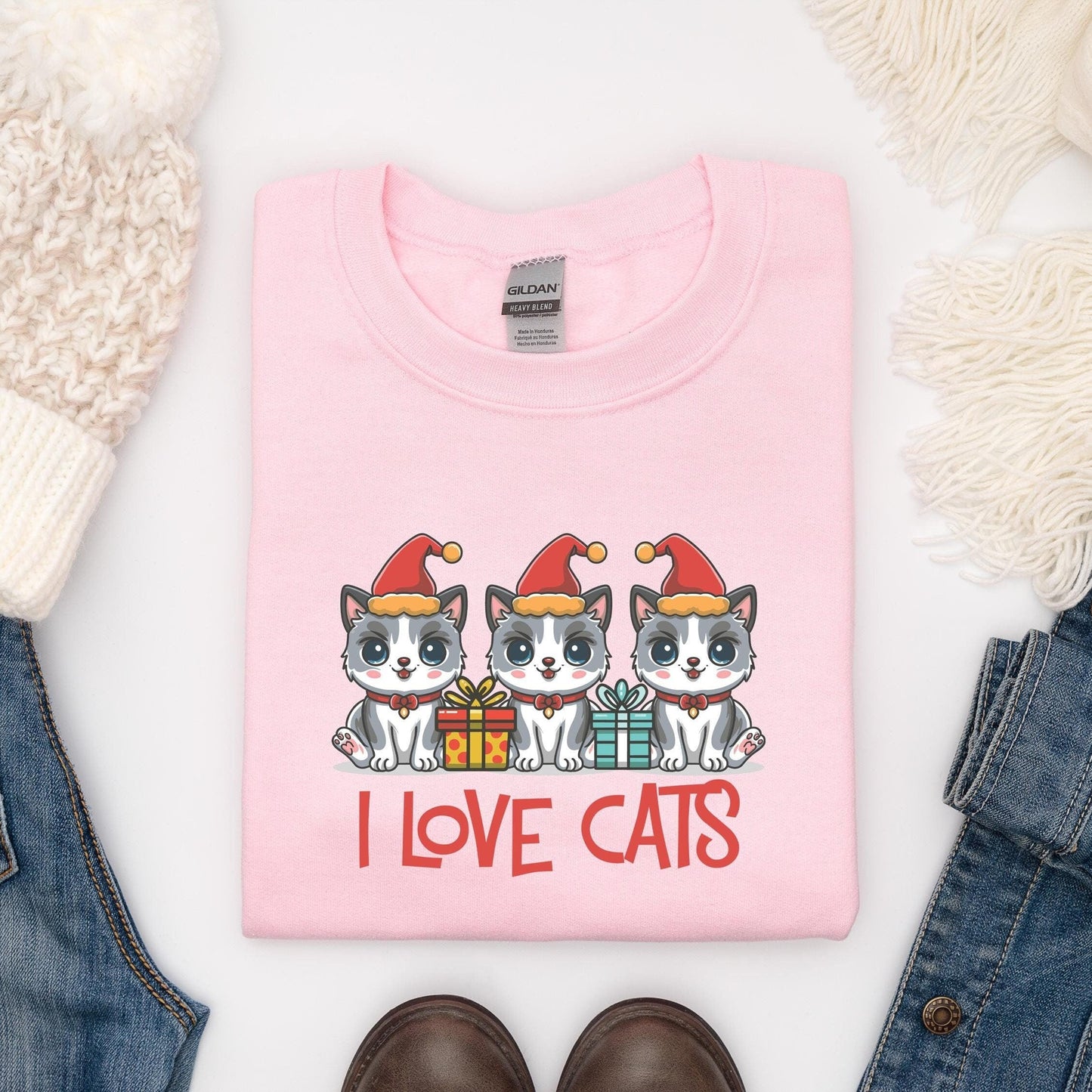 I Love Cats Sweater V2