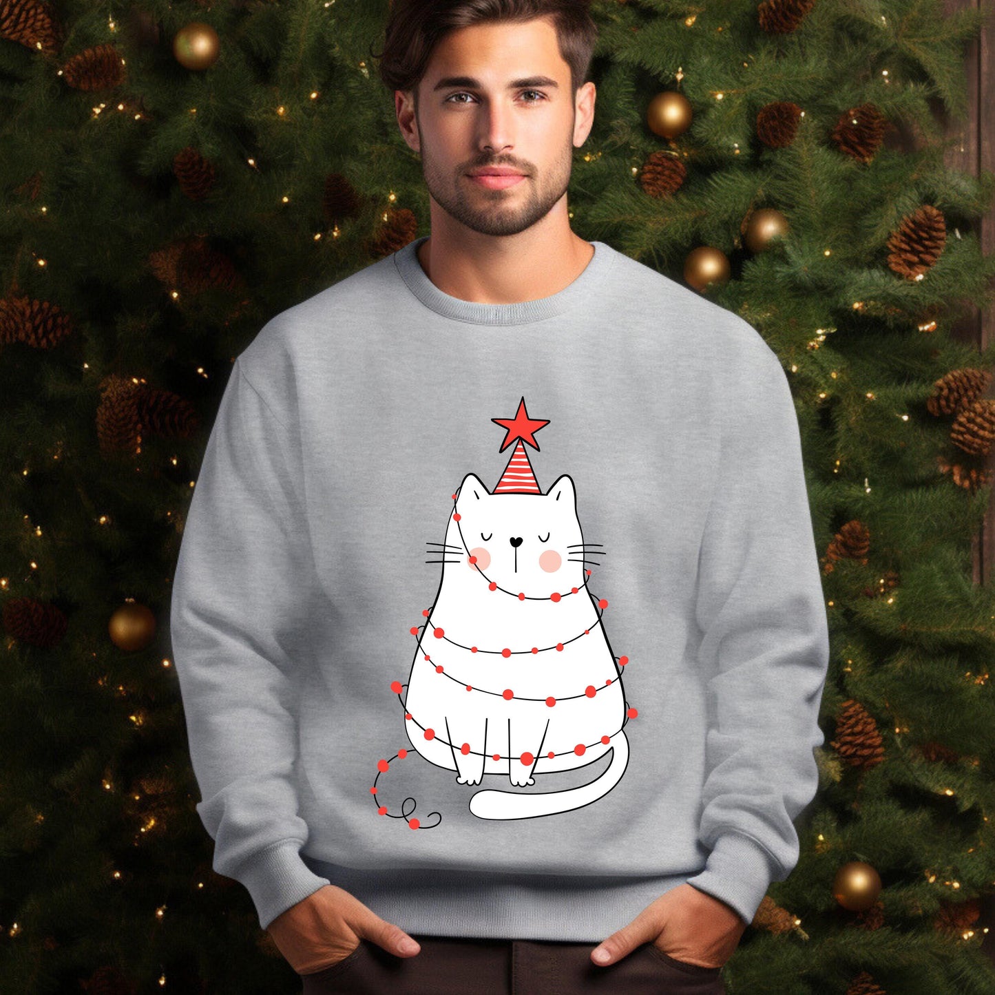 Christmas Cat Sweater V4