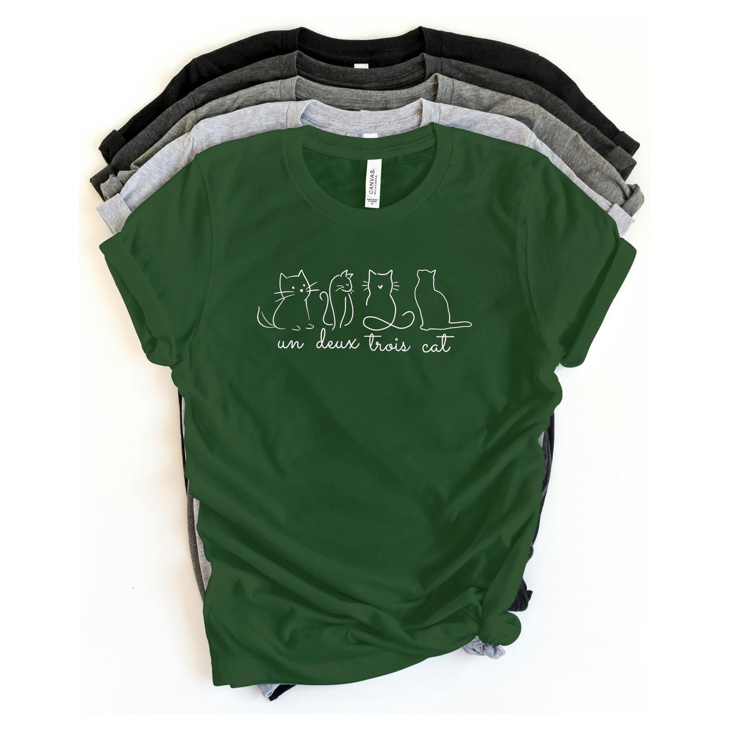 Un Deux Trois Cat Tee V15