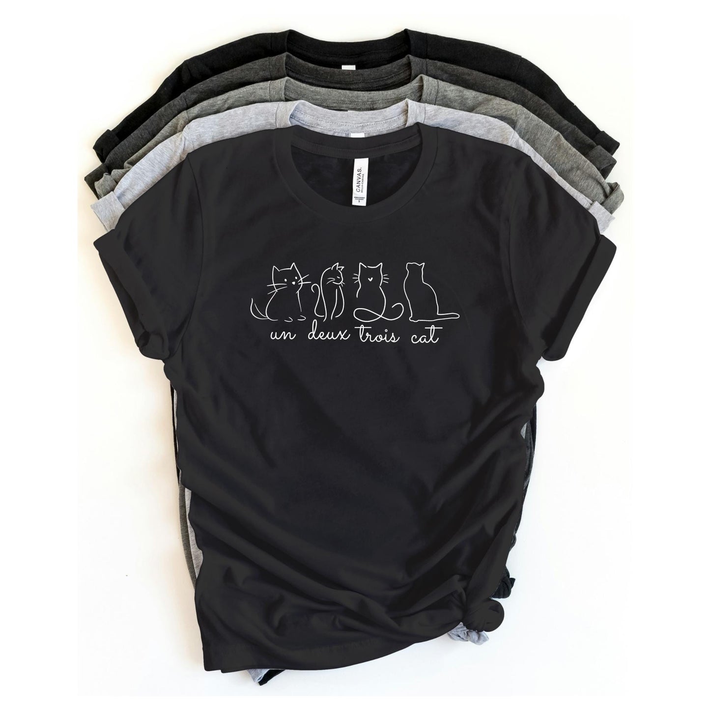 Un Deux Trois Cat Tee V15