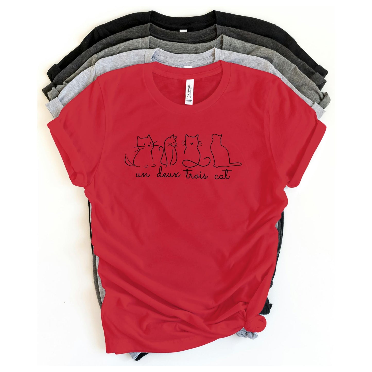 Un Deux Trois Cat Tee V15