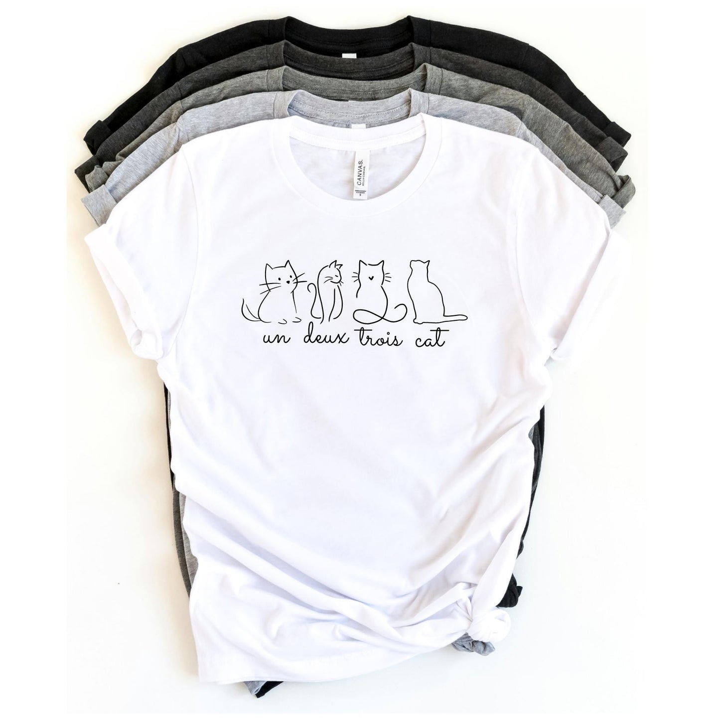 Un Deux Trois Cat Tee V15