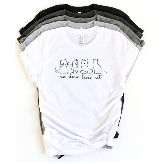 Un Deux Trois Cat Tee V15