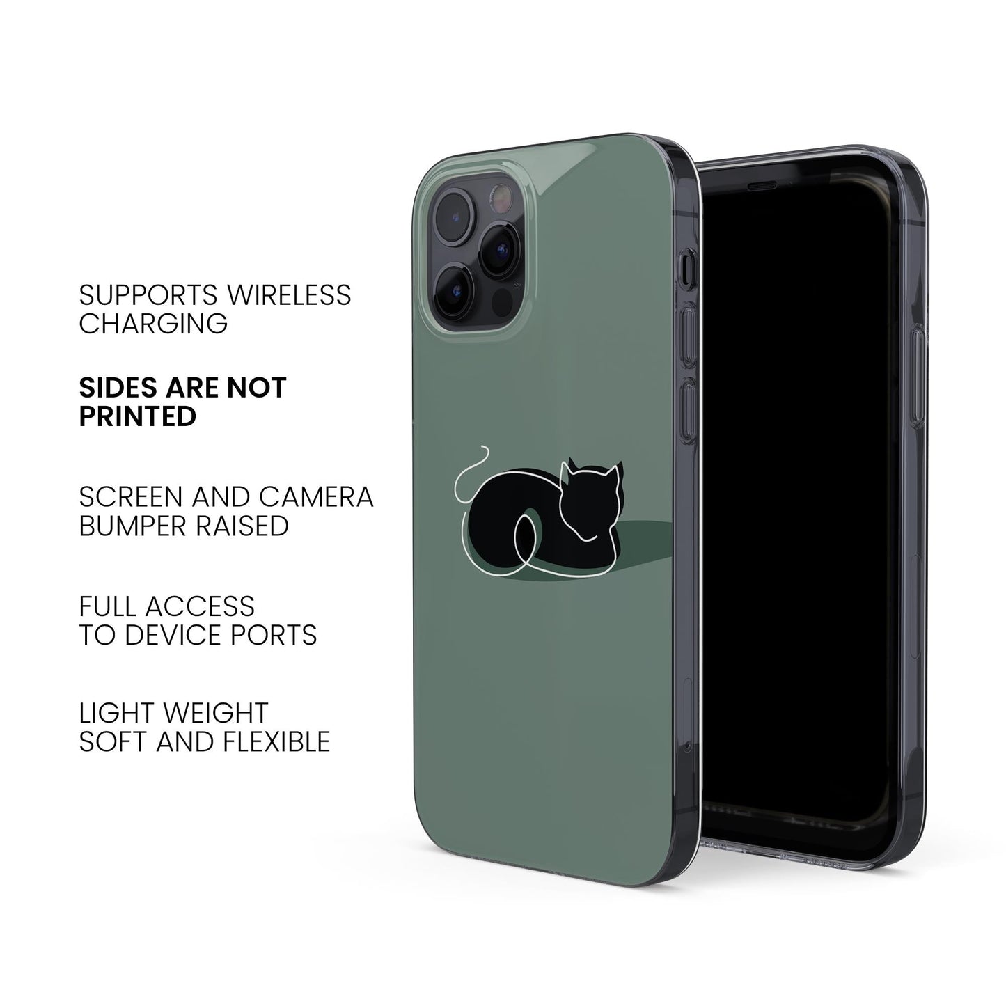 Cat Outline Phone Case