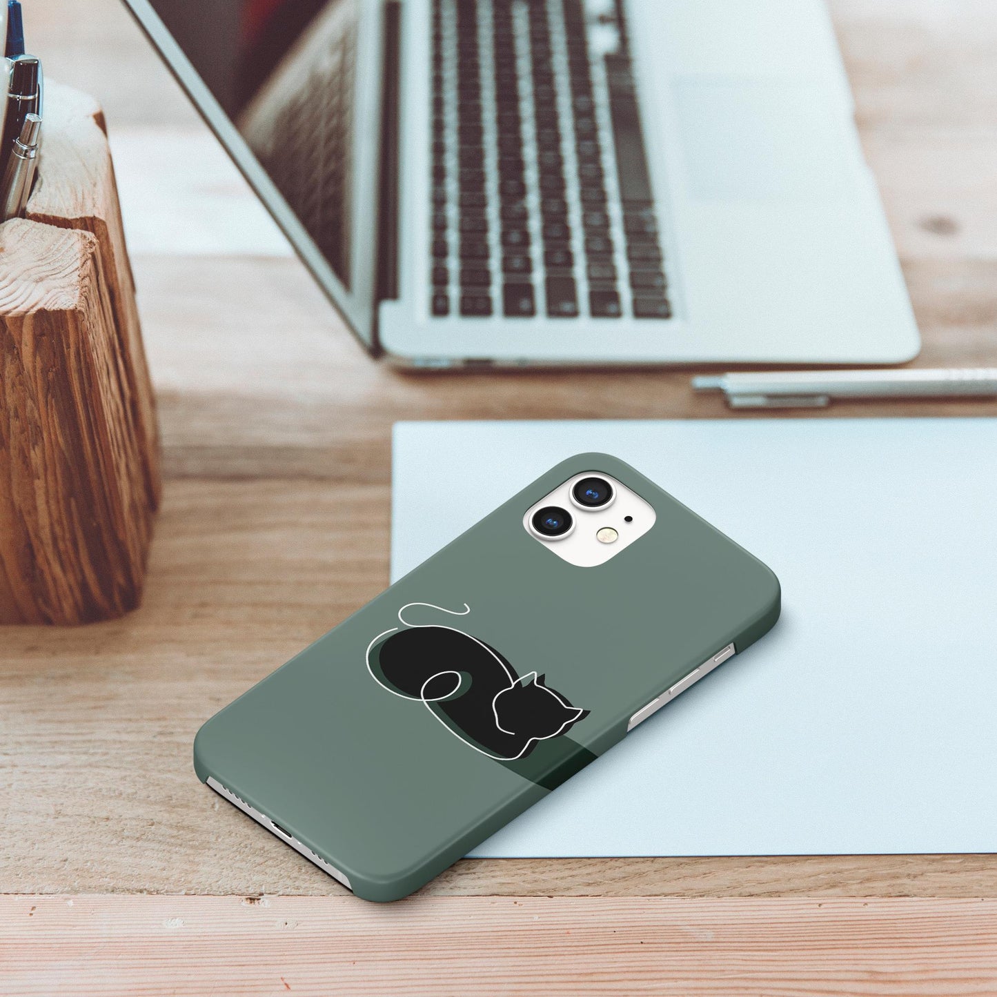 Cat Outline Phone Case