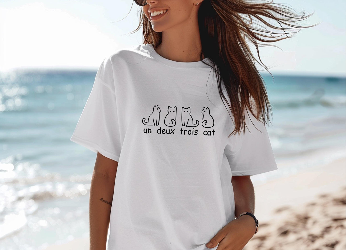 Un Deux Trois Cat Tee