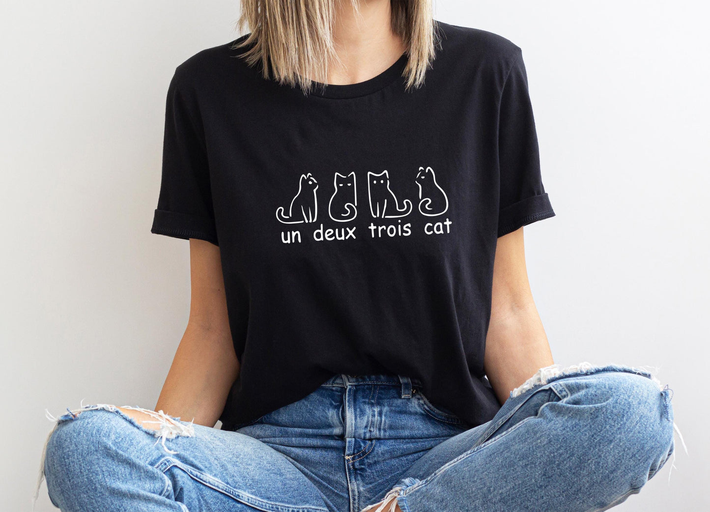 Un Deux Trois Cat Tee