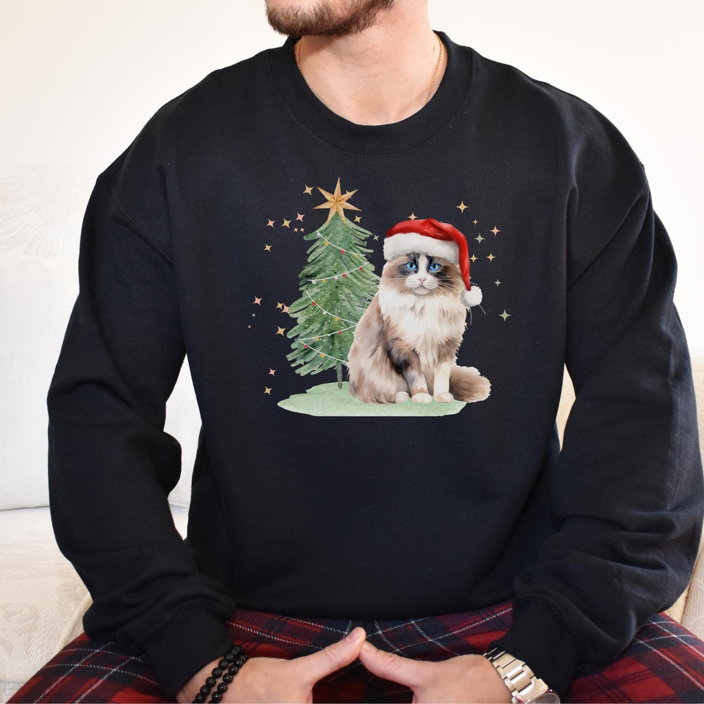 Ragdoll Christmas Tree Sweater
