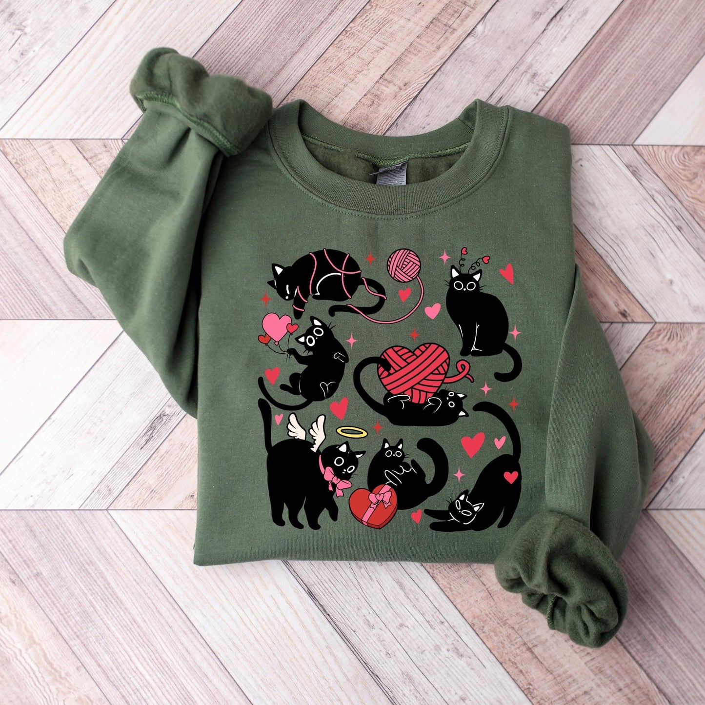 Cat Valentine Heart Sweater