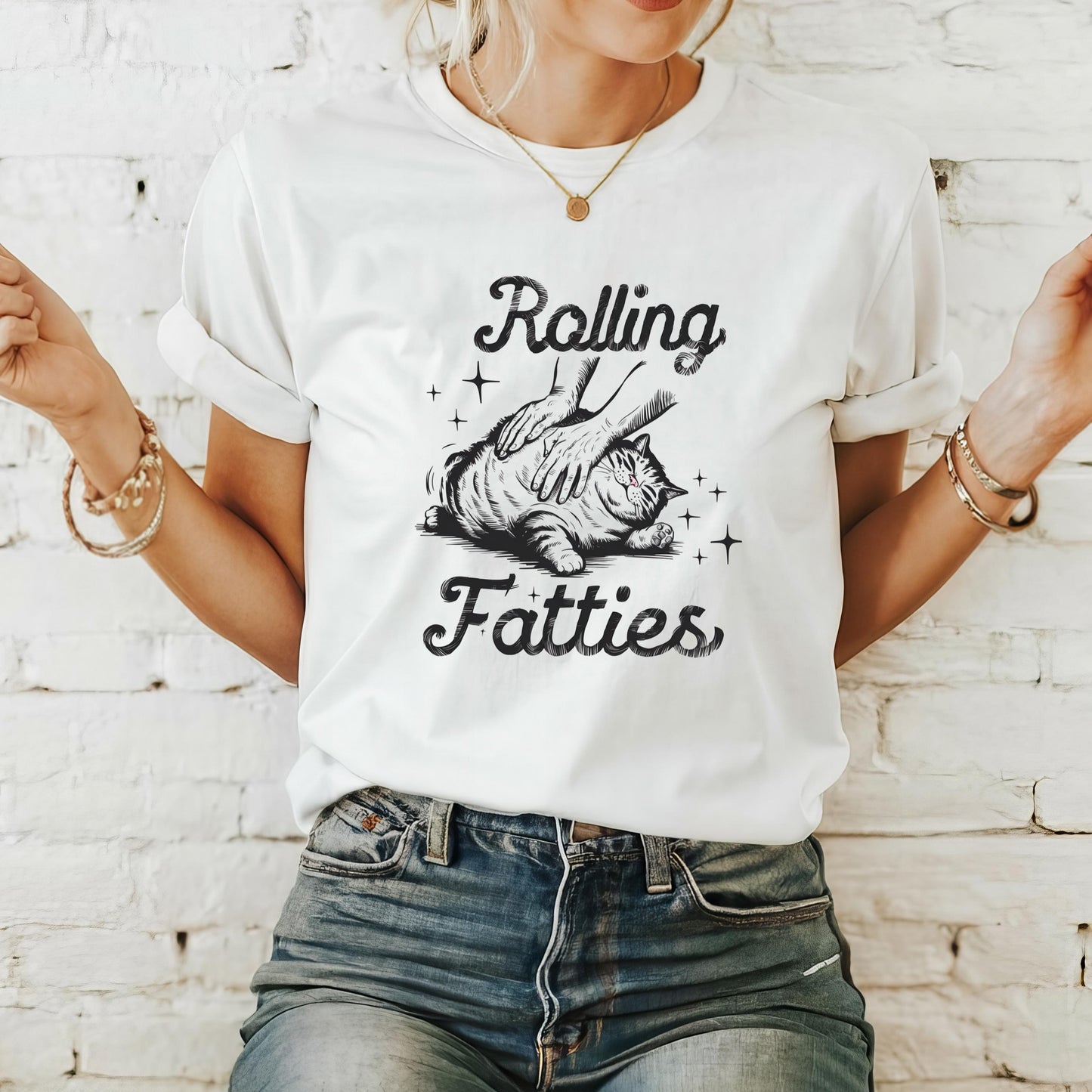 Rolling Fatties Slogan Tee