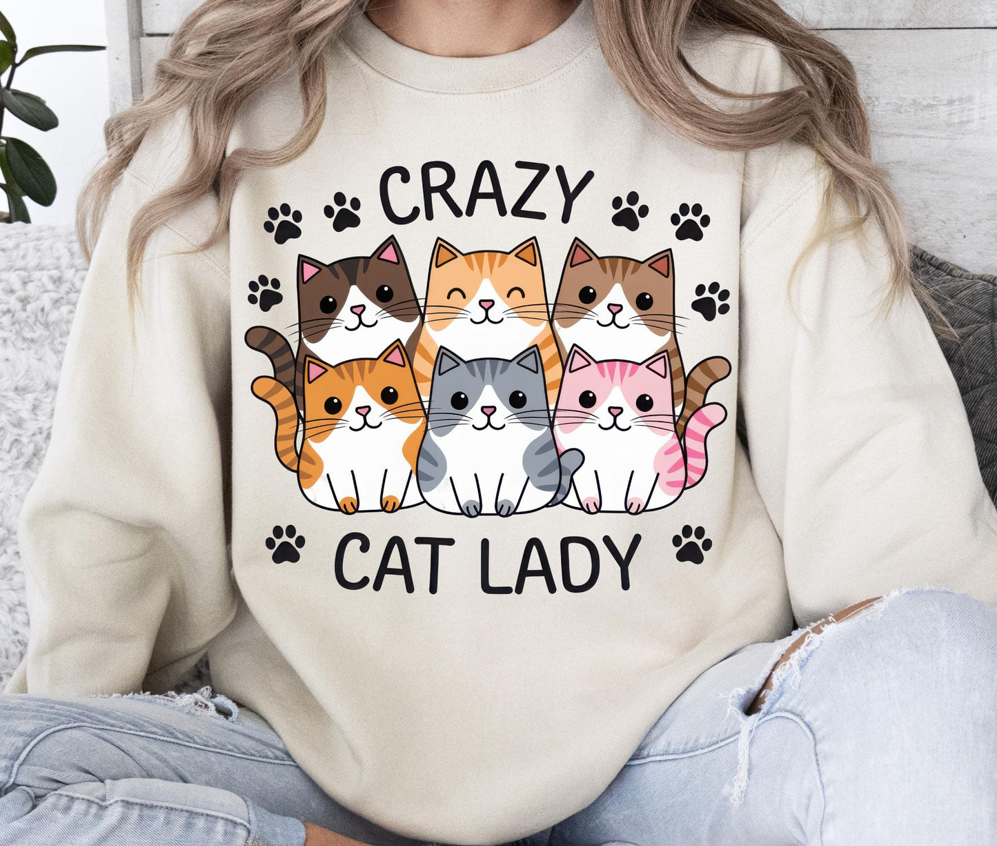 Crazy Cat Lady Sweater