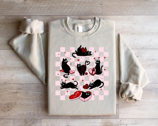 Love Black Cat Sweater