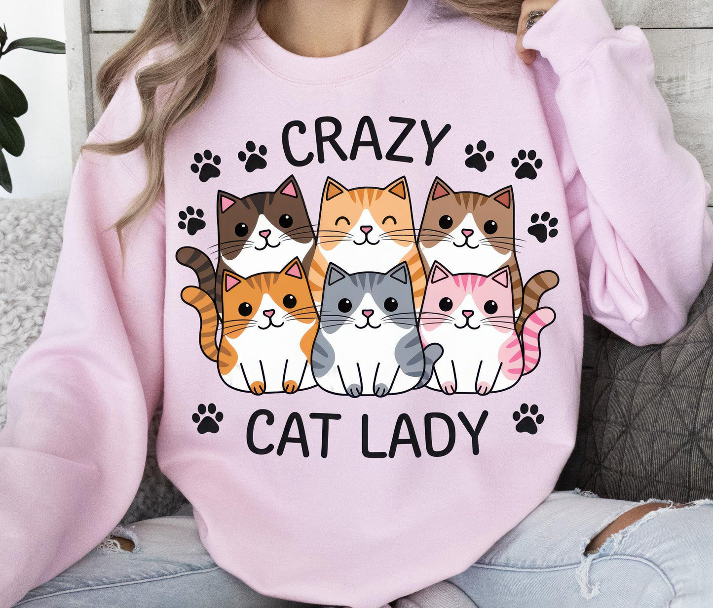Crazy Cat Lady Sweater