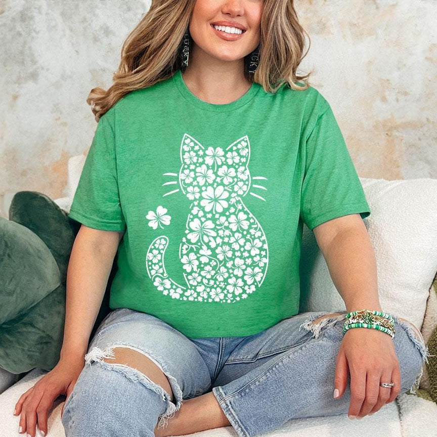 St Patrick's Day Cat Tee