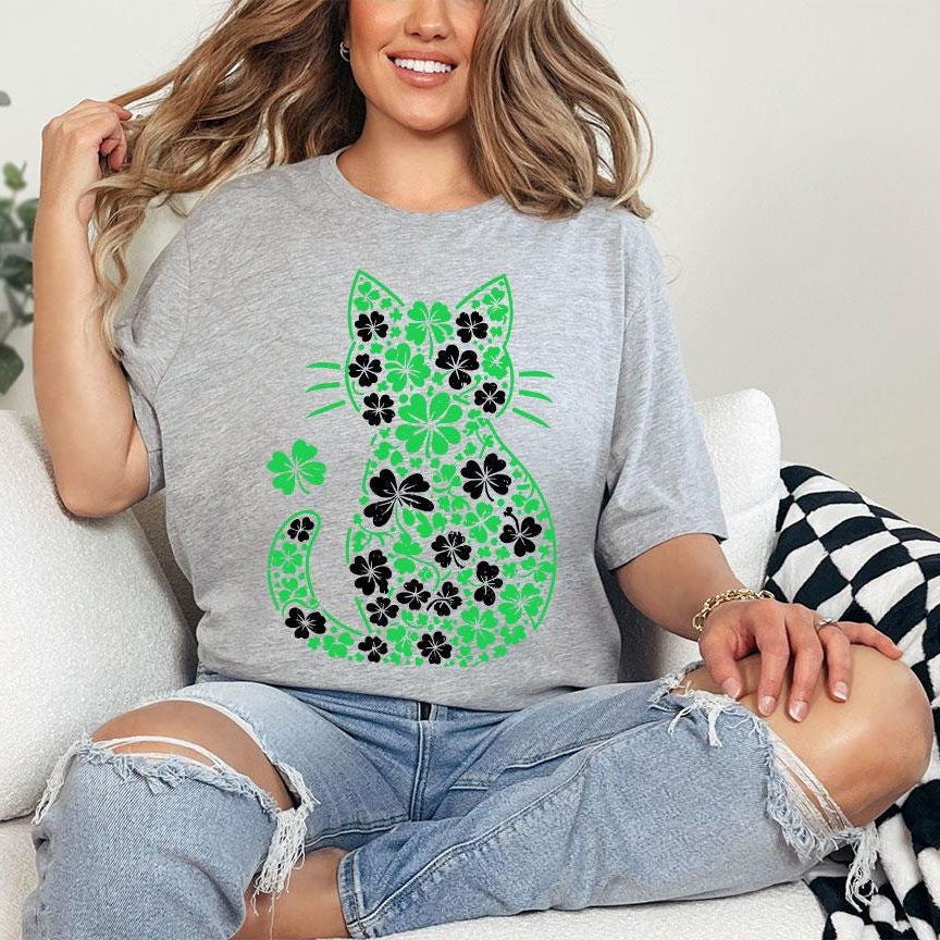 St Patrick's Day Cat Tee
