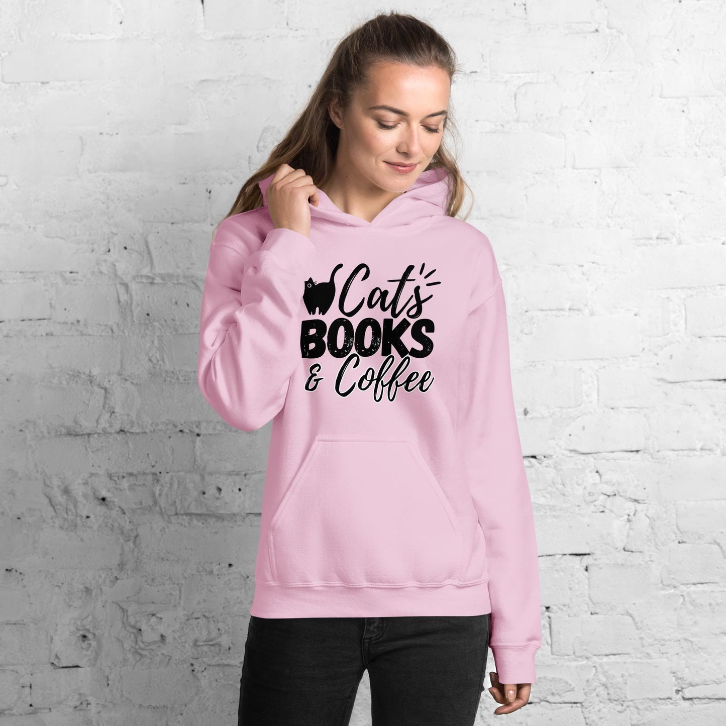Cats & Books Hoodie V4