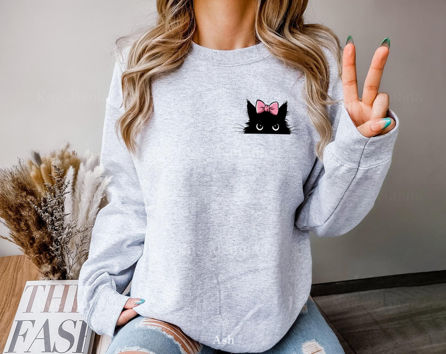 Cat Peeking Sweater