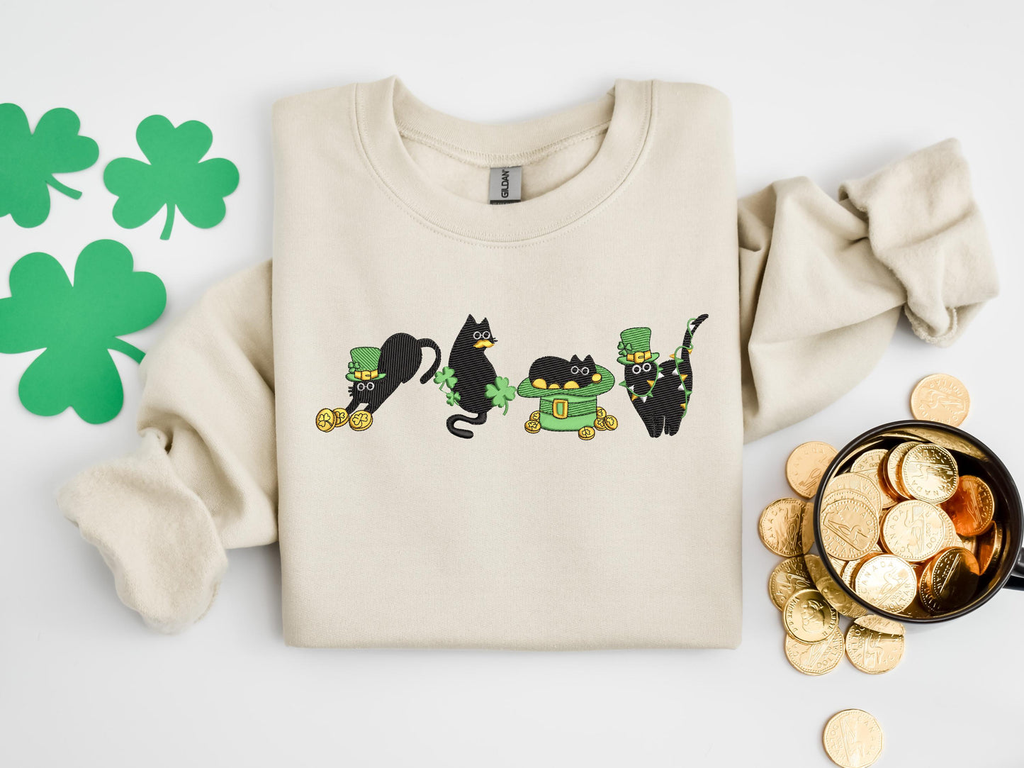 St Patrick's Day Cat Sweater