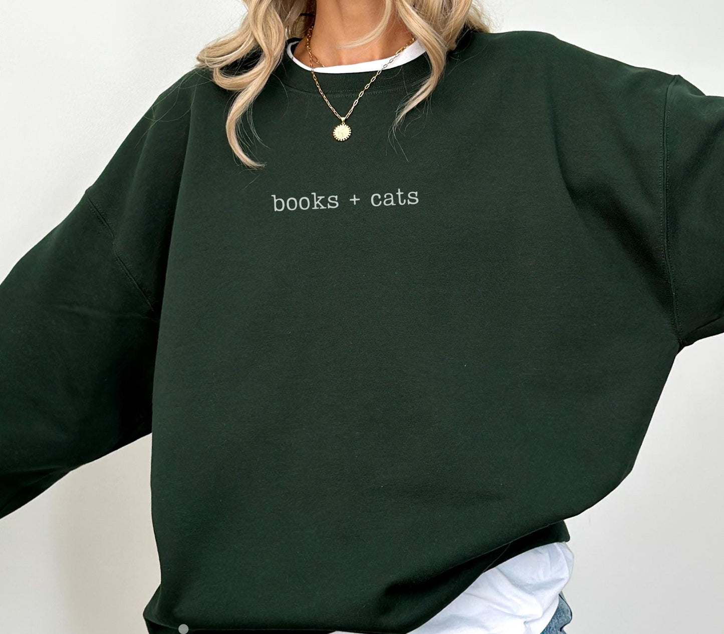 Books & Cats Sweater V10