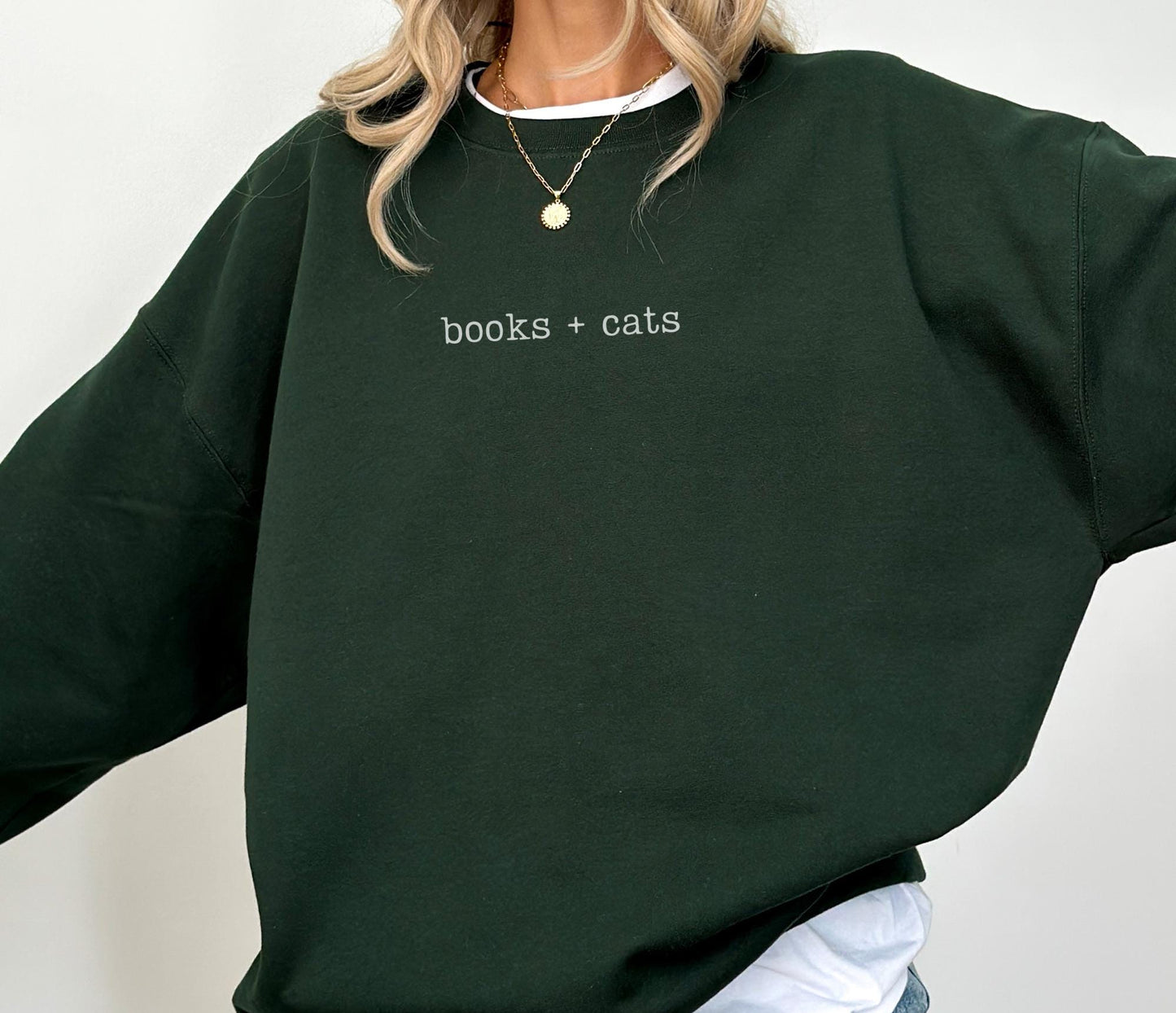 Books + Cats Sweater V6