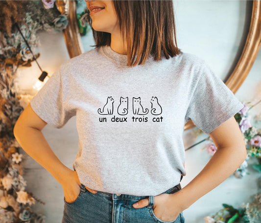 Un Deux Trois Cat Tee V6