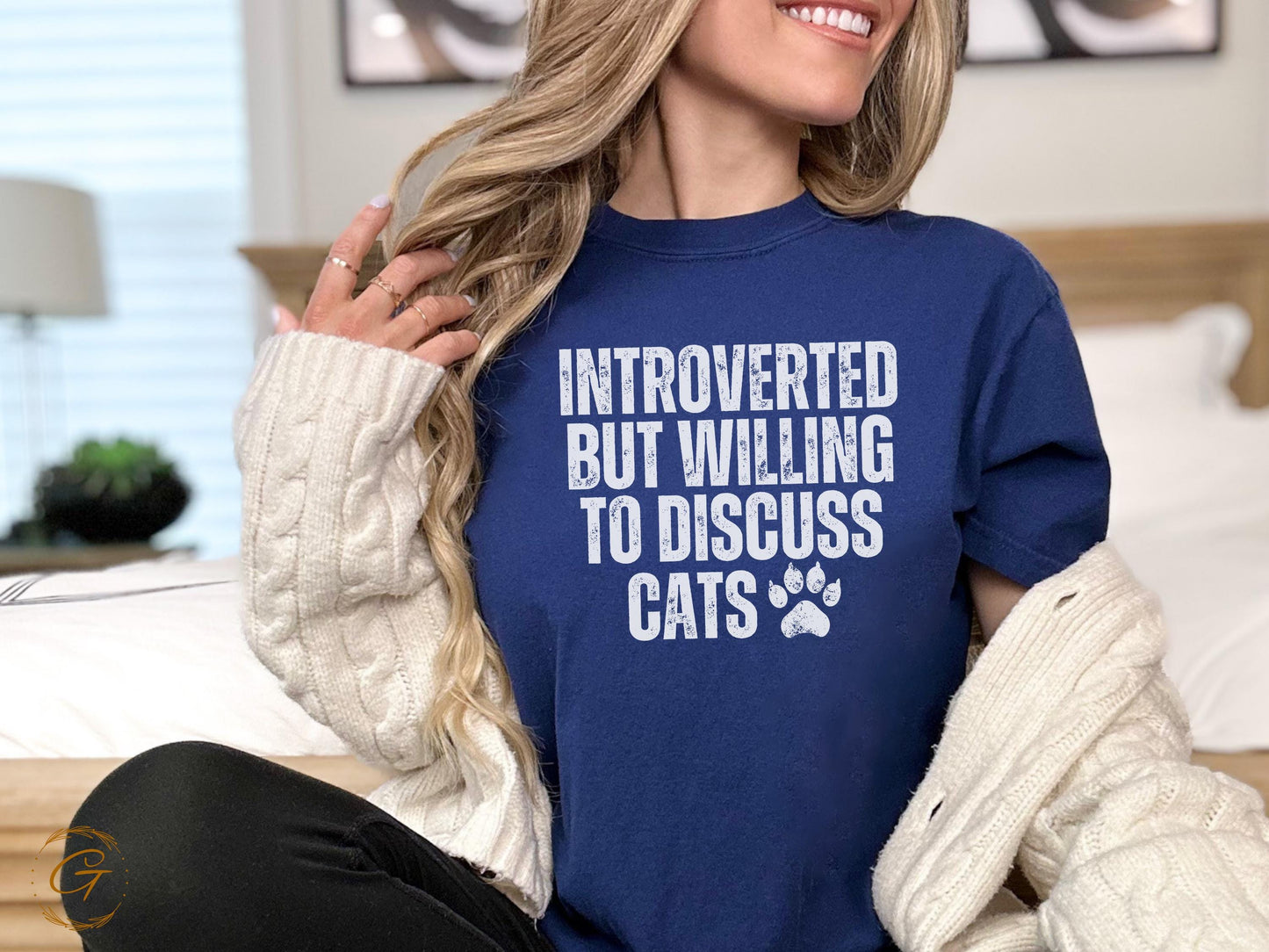 Introverted Cat Lover T-Shirt