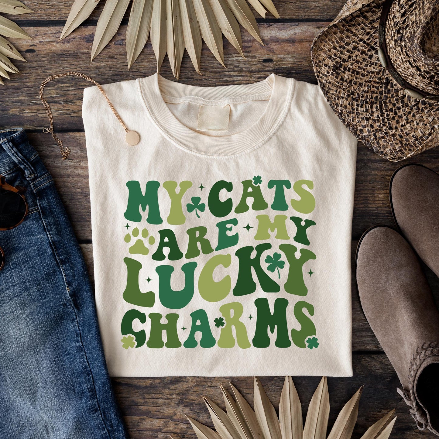 My Cats Are My Lucky Charms Tee