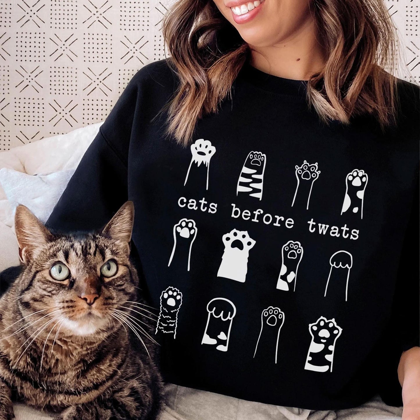 Cats Before Twats Sweater V