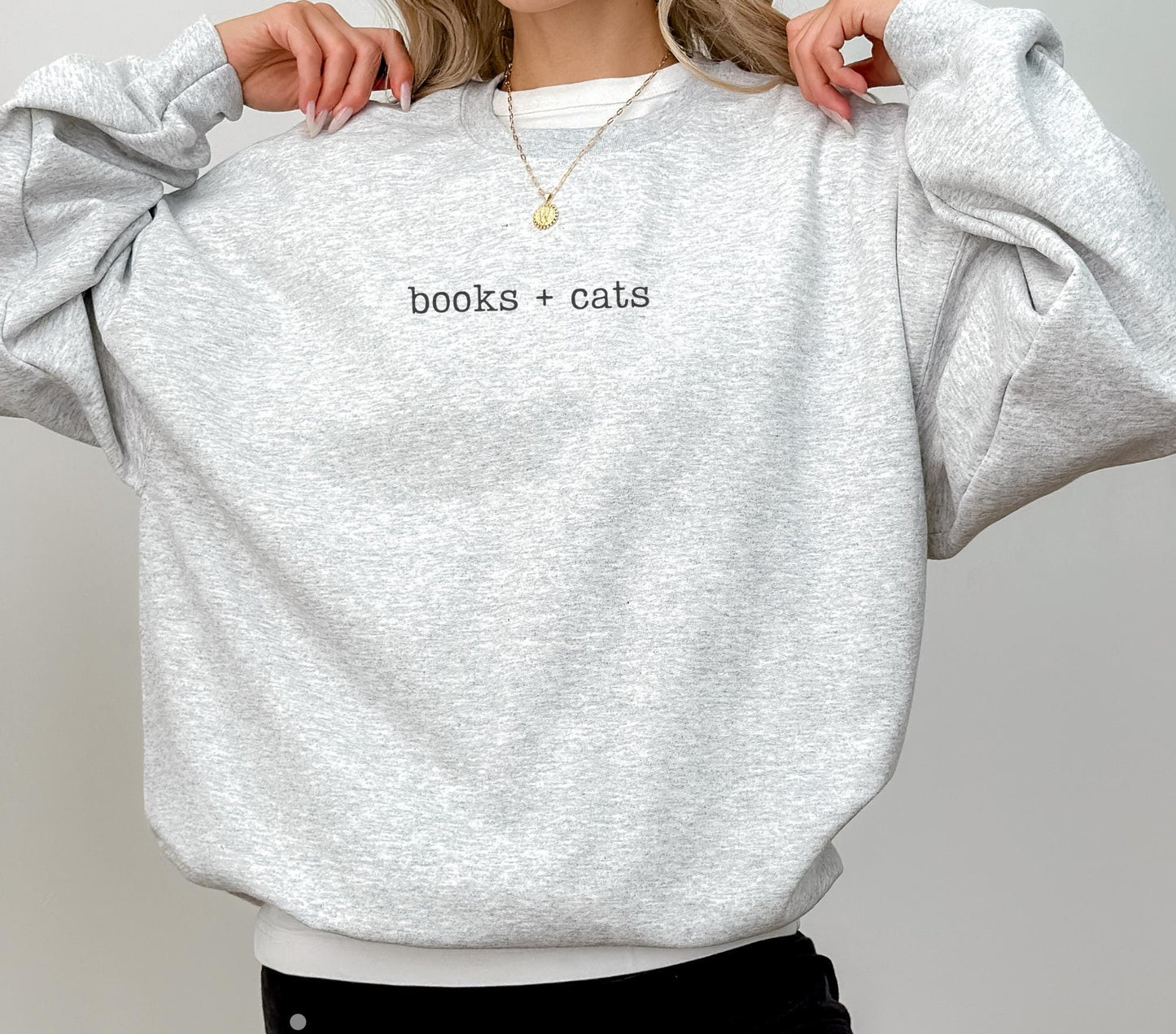 Books & Cats Sweater V10