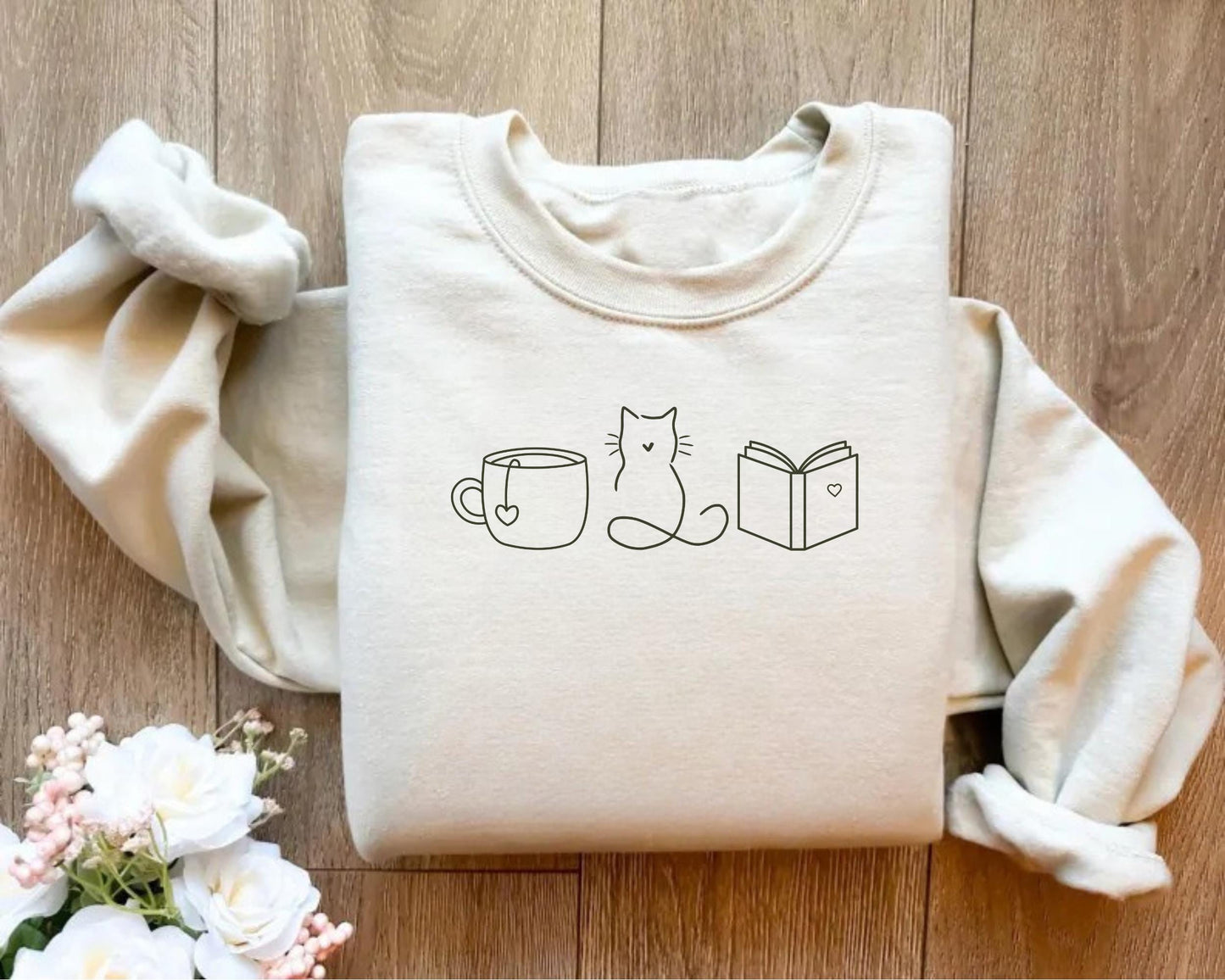 Cat Book Sweater V6