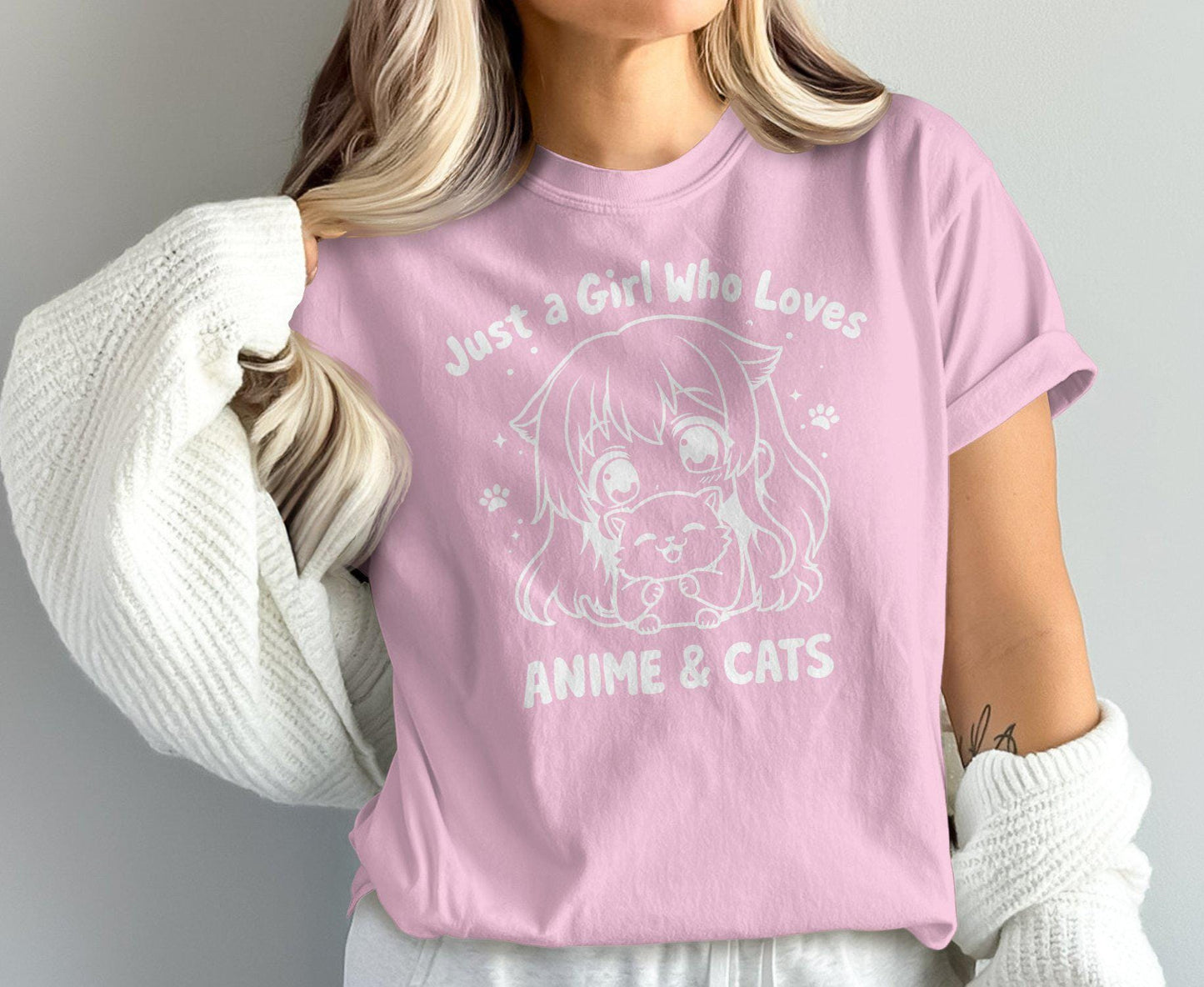 Anime Cat Tee