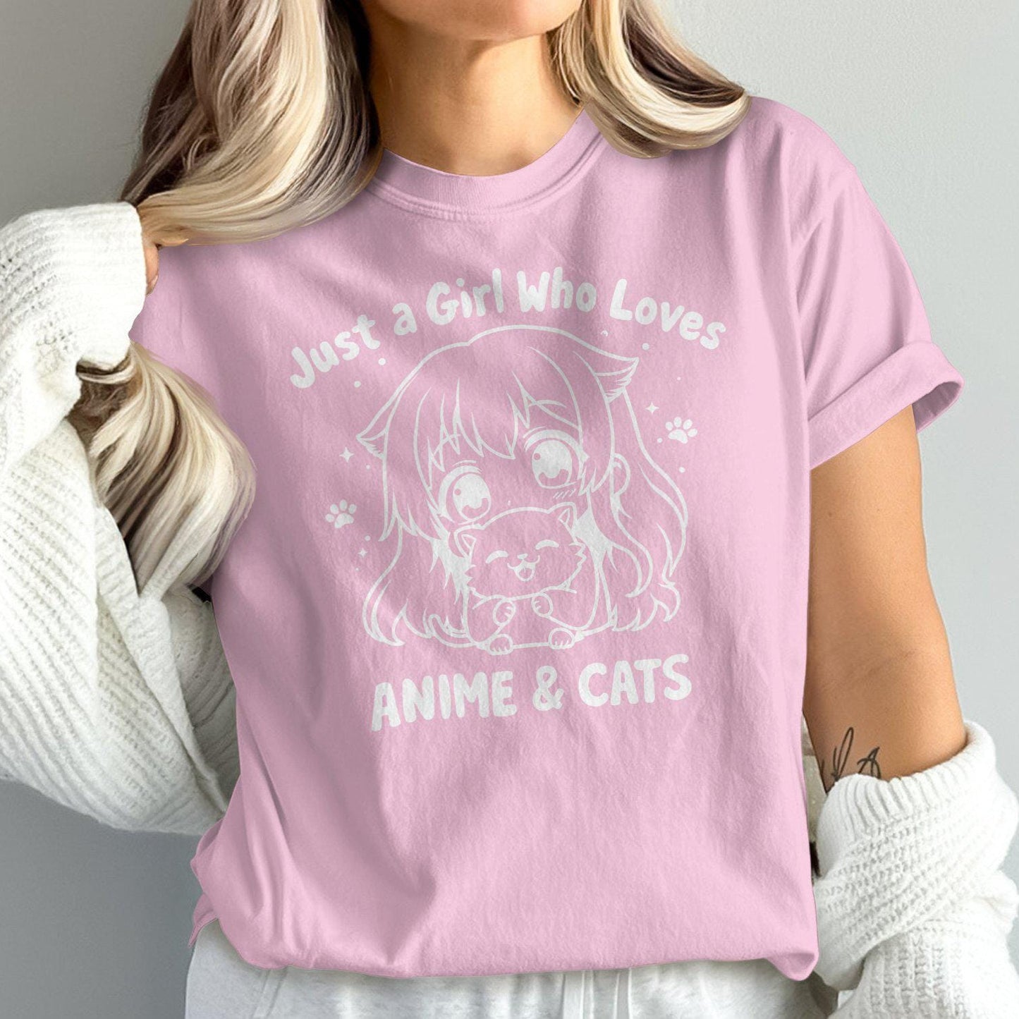 Anime Cat Tee