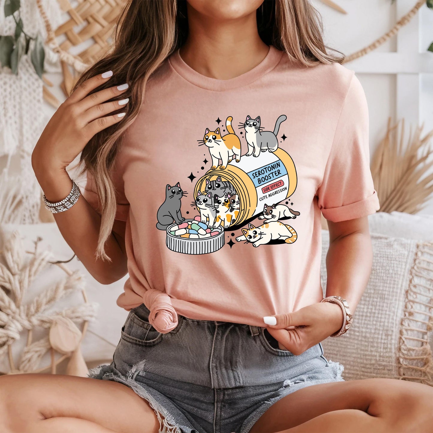 Cat Serotonin Tee