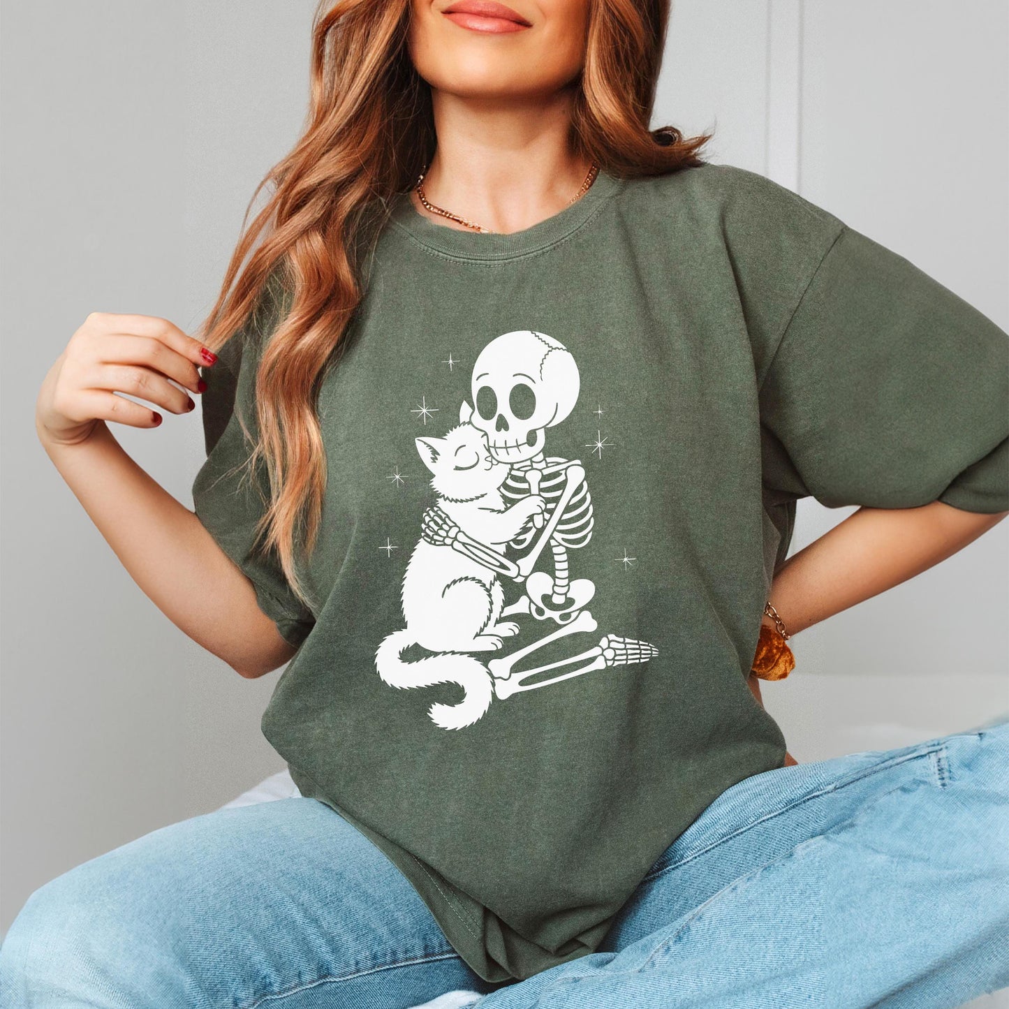 Cat Skeleton Tee