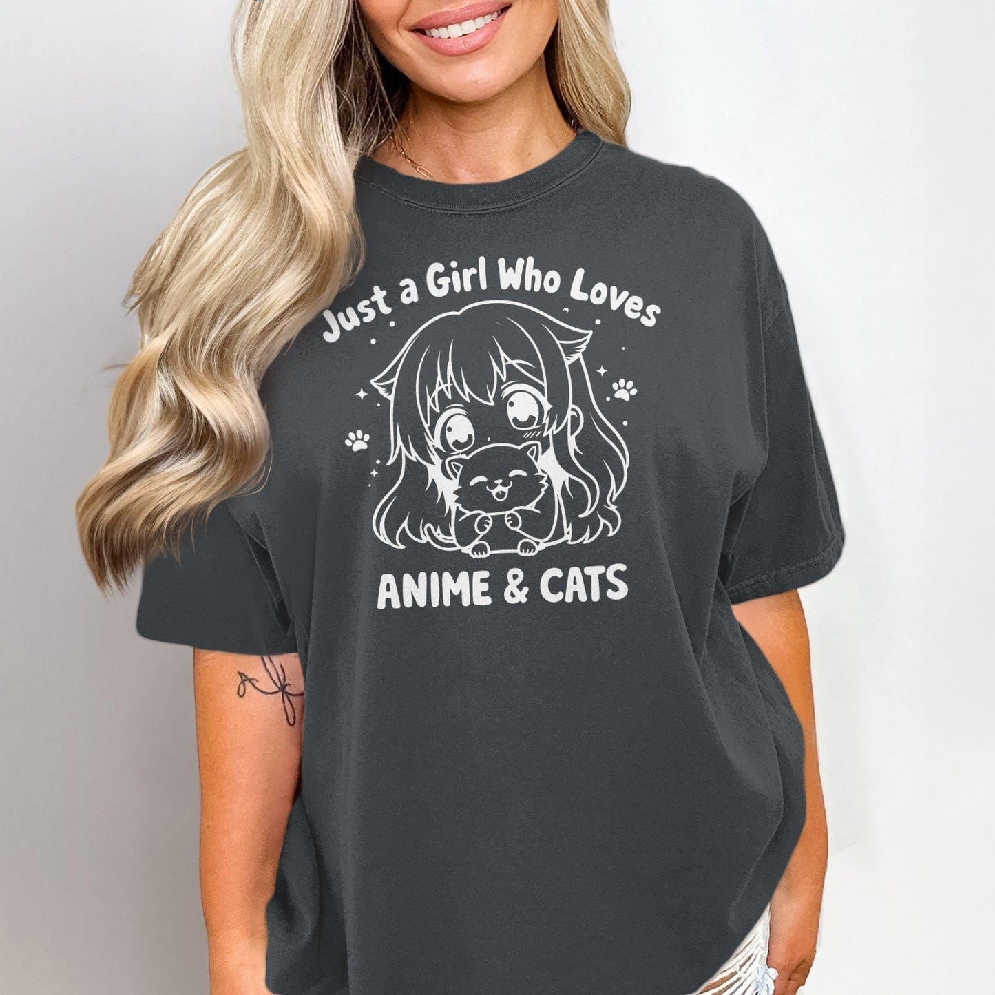 Anime Cat Tee