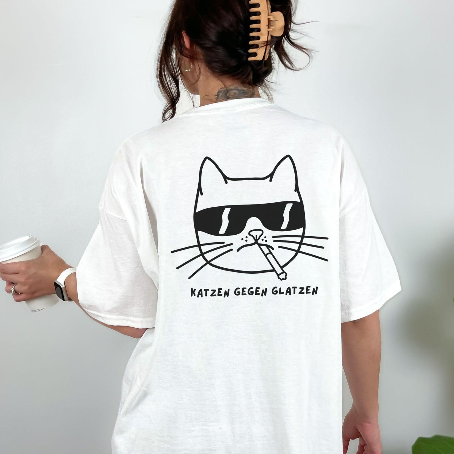 Cats Against Bald Heads Tee