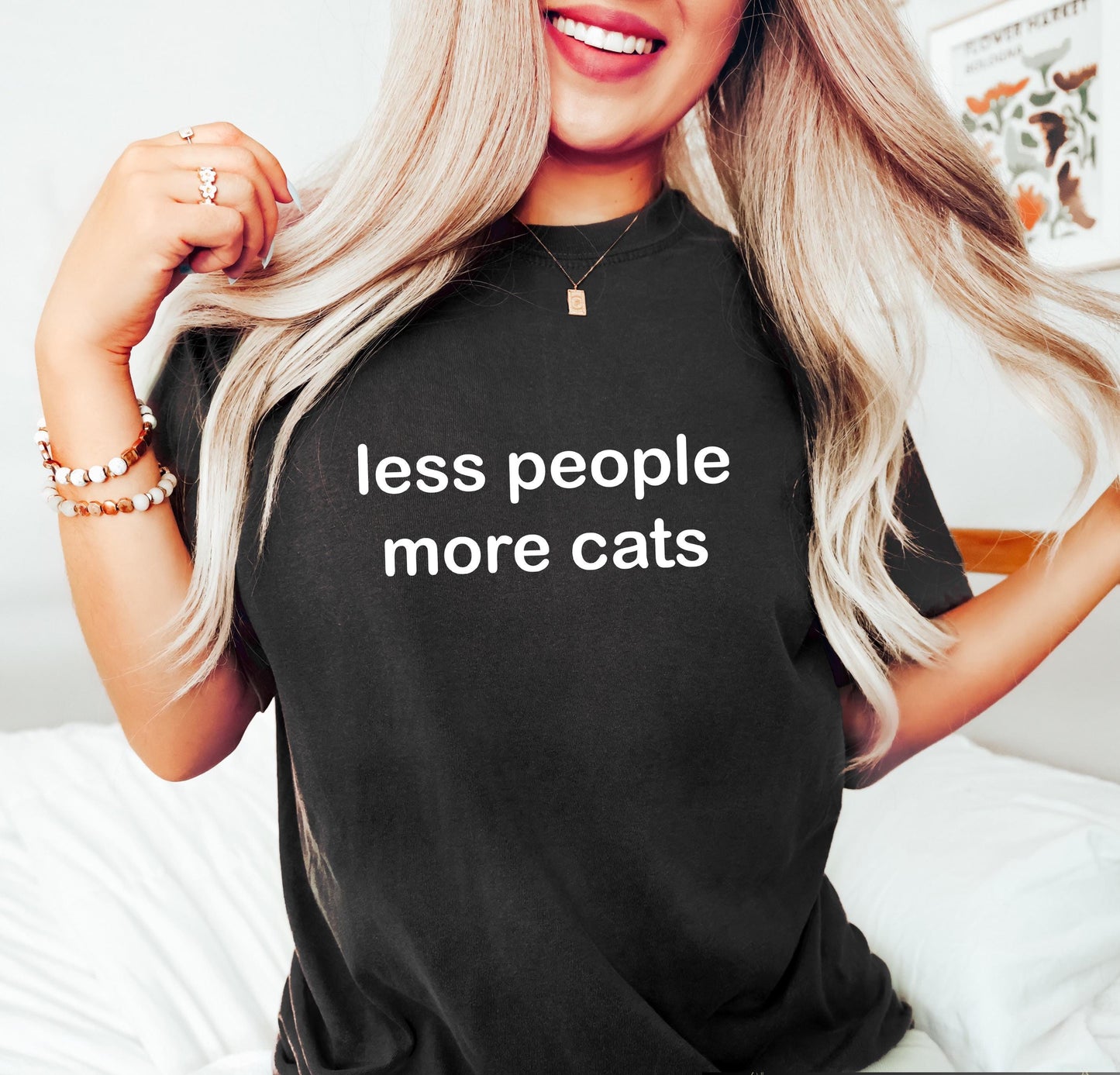 Less People More Cats Tee