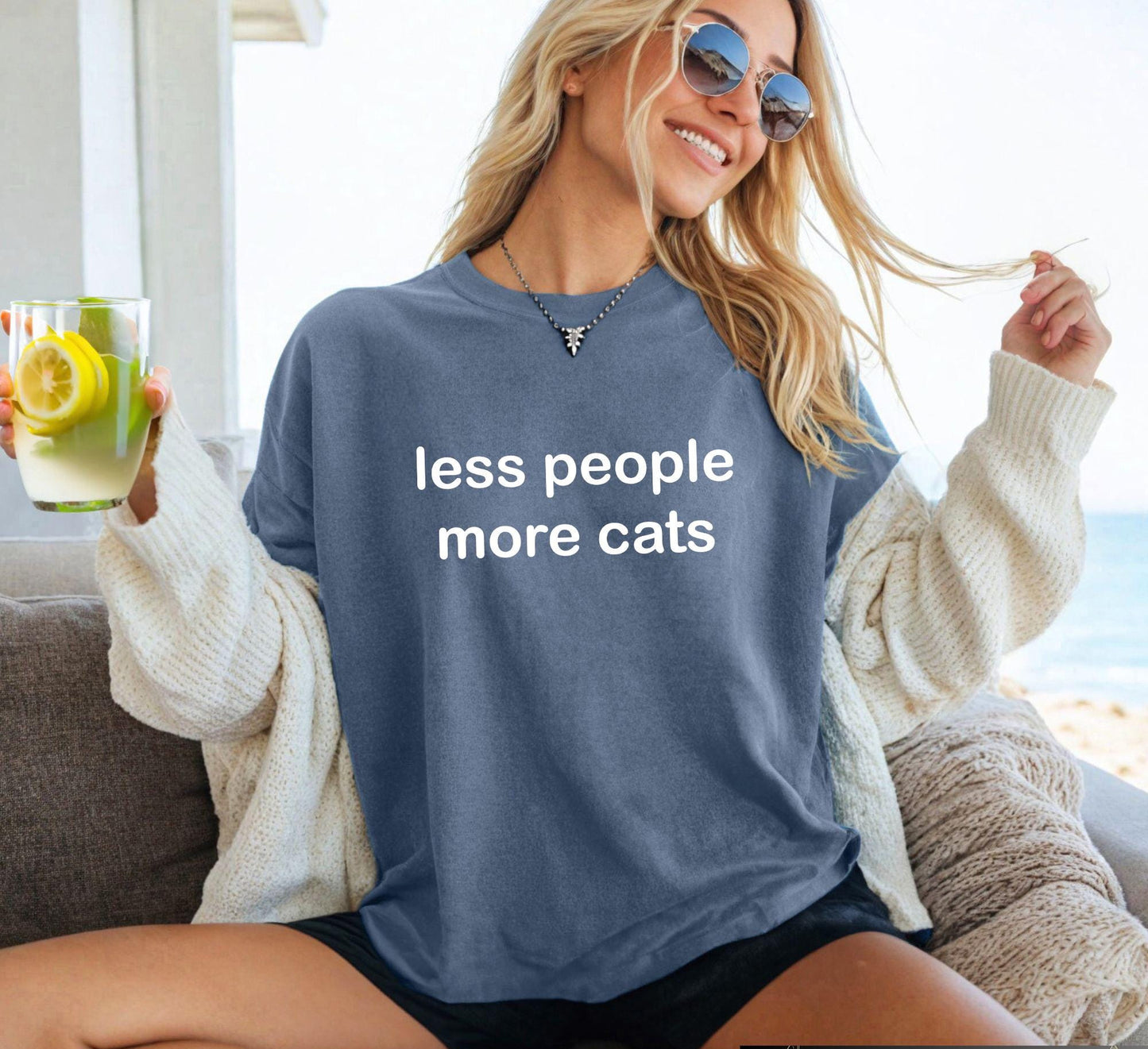 Less People More Cats Tee