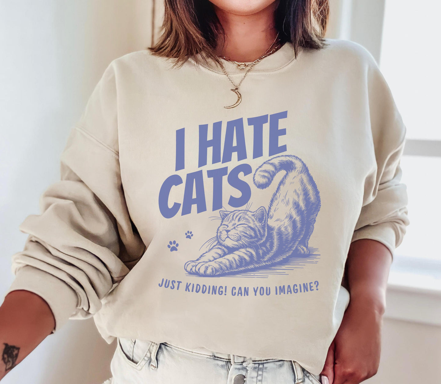 I Hate Cats Sweater