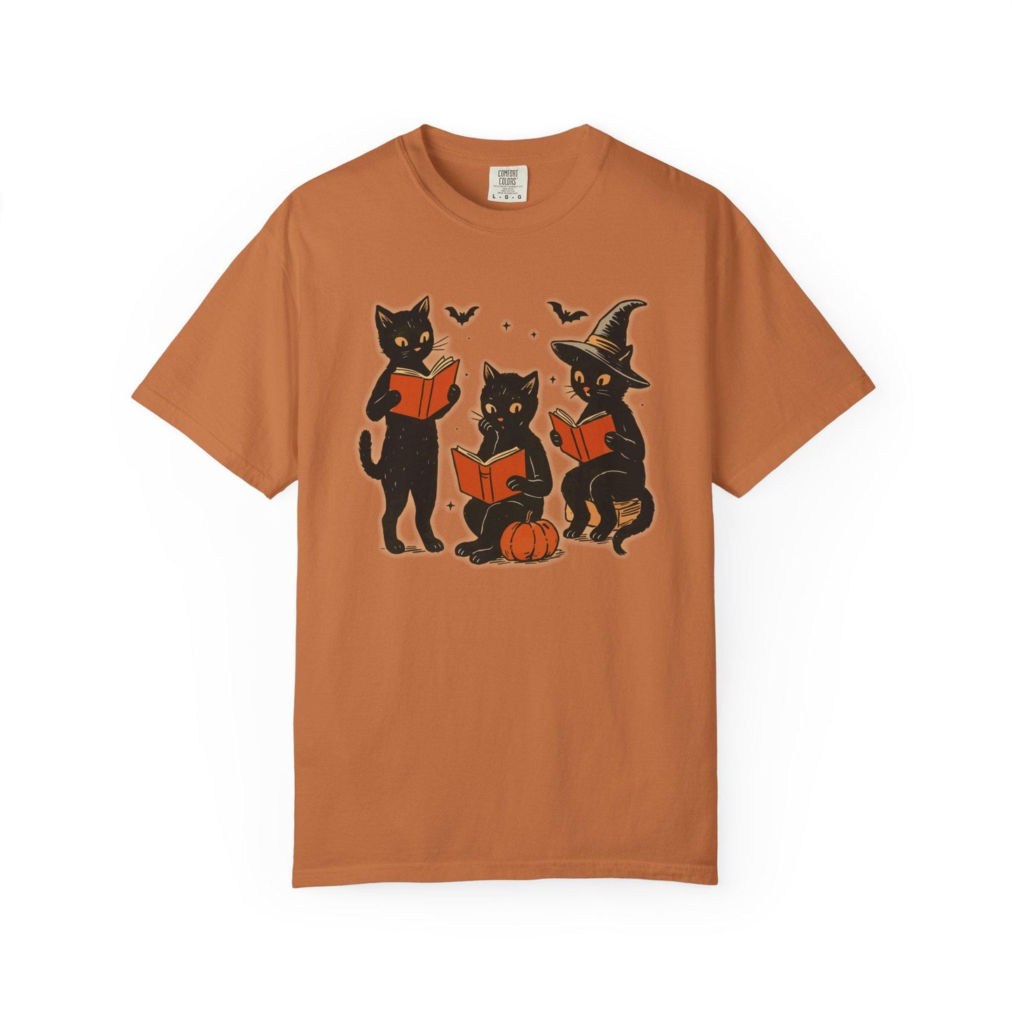 Spooky Cat Book Tee