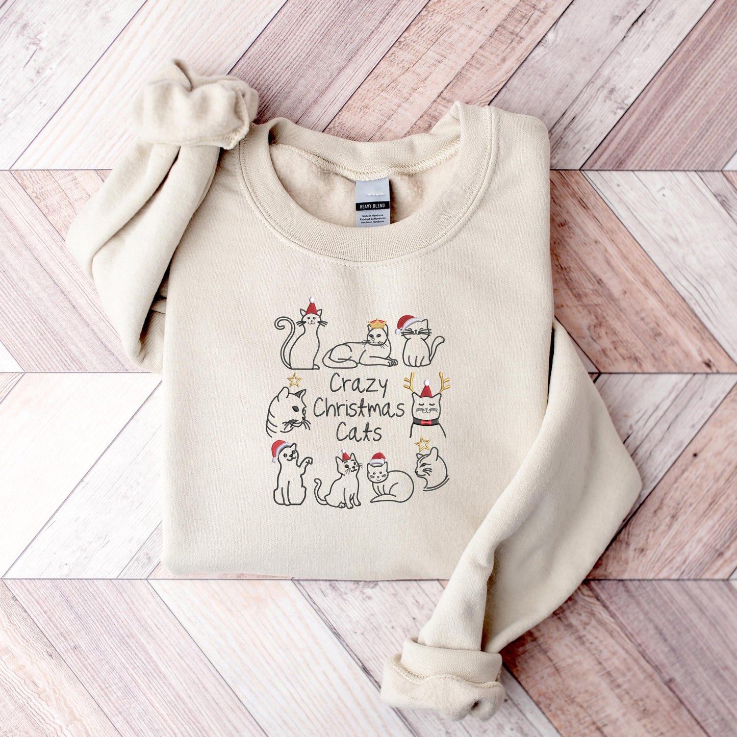 Crazy Christmas Cats Sweater