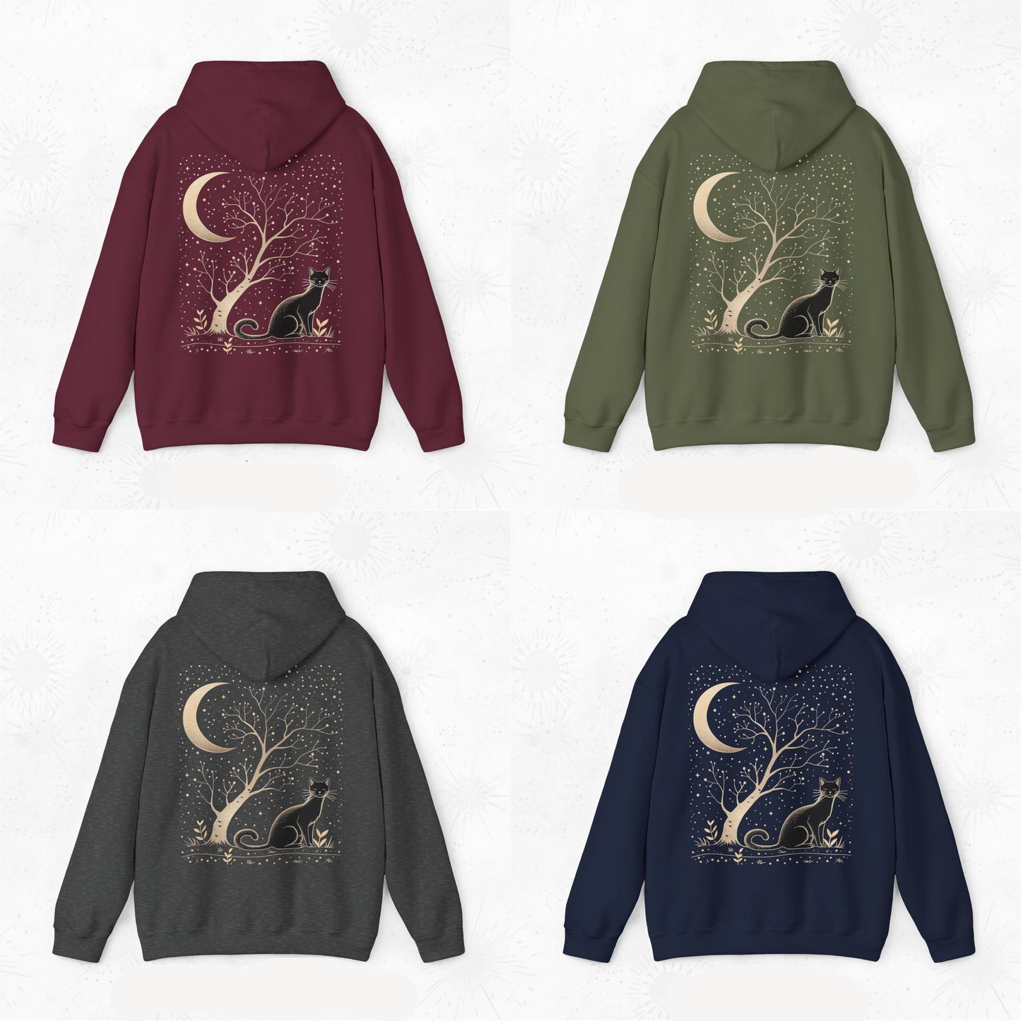 Moonlight Cat Hoodie