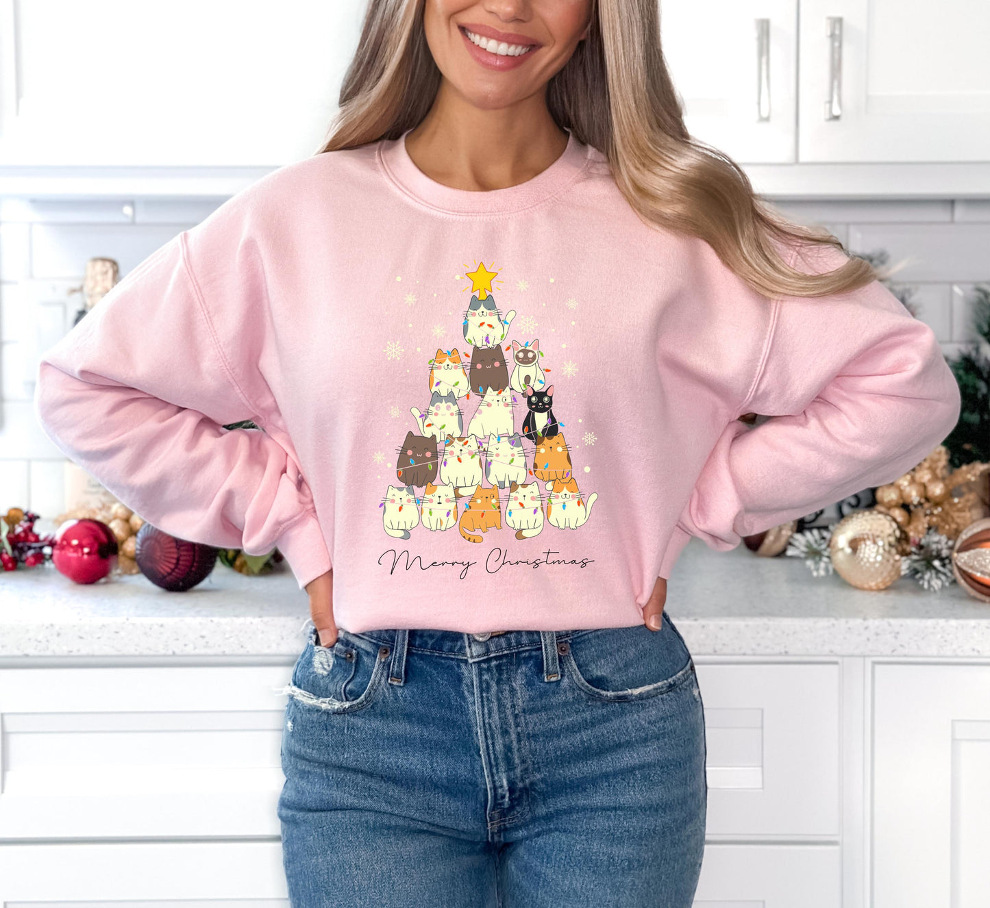 Meowy Christmas Sweater V16