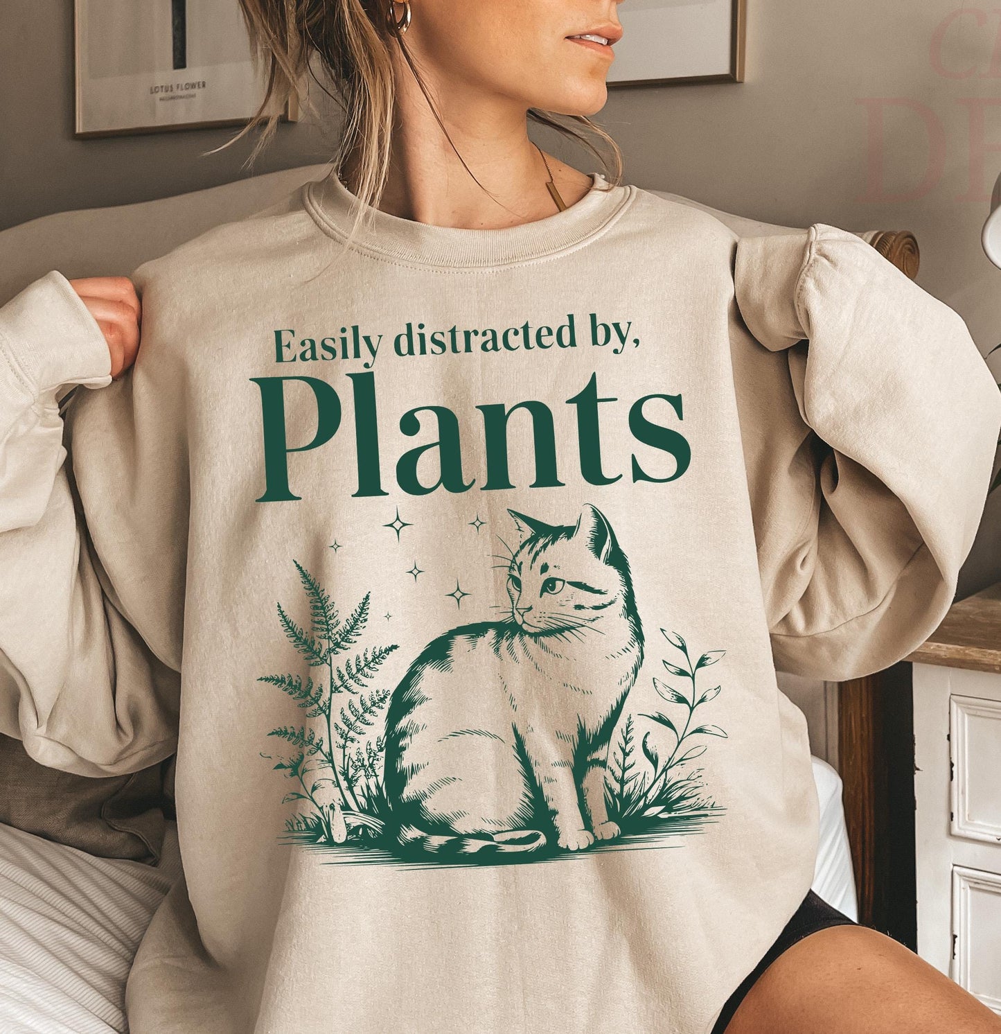 Easily Distracted By Plants Sweater