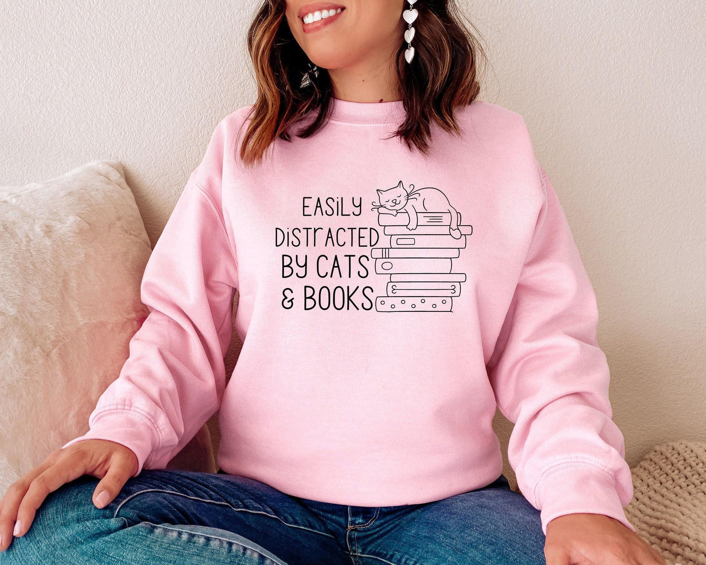 Easily Distracted By Cats Sweater V8